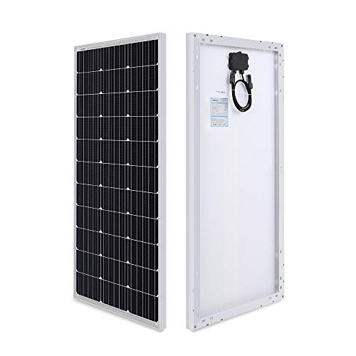 RENOGY 12 voltios 100 vatios Kits solares: 100W módulo de panel solar fotovoltaico PV + cable solar + 30A controlador solar + Z Soportes