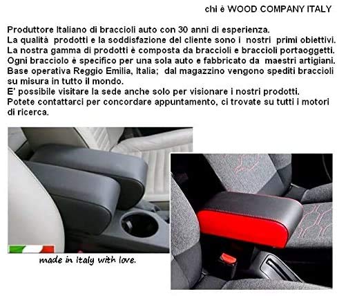 Reposabrazos negro DeLuxe para Citroen C3, montaje de puntos originales, gran portaobjetos.