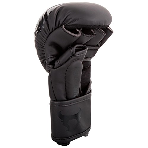 Ringhorns Charger Guantes Sparring de MMA, Unisex Adulto, Negro/Negro, L/XL