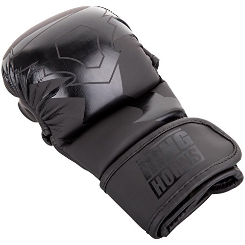 Ringhorns Charger Guantes Sparring de MMA, Unisex Adulto, Negro/Negro, L/XL