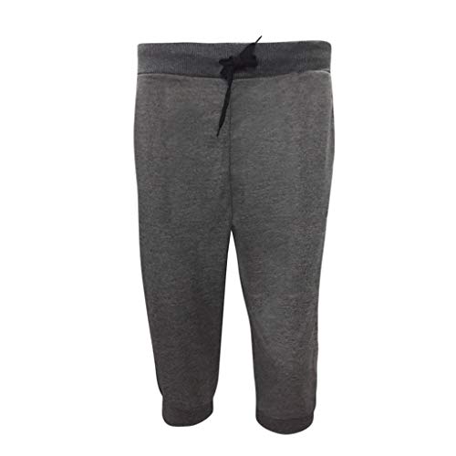 RISTHY 3/4 Pantalones Deporte Yoga Mujer Leggins Leotardos Capri Pantalón Pirata Deportiva Pantalones Algodón Ropa Deportiva Mujer con Cordón para Correr Running Yoga