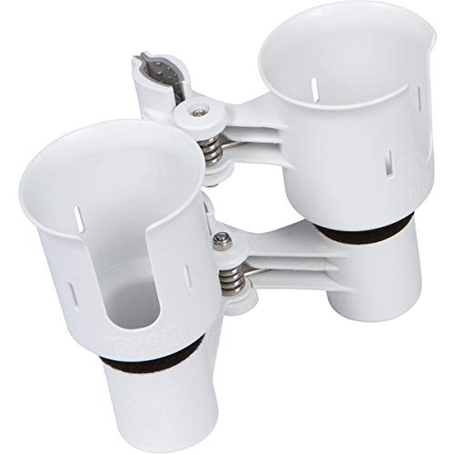 Robocup 12 Colores, Mejor Taza Soporte para Bebidas, caña de Pescar/Poste de extensión, Barco, Silla de Playa, Carro de Golf, Silla de Ruedas, Andador, Baquetas, Soporte de micrófono, Unisex, Blanco