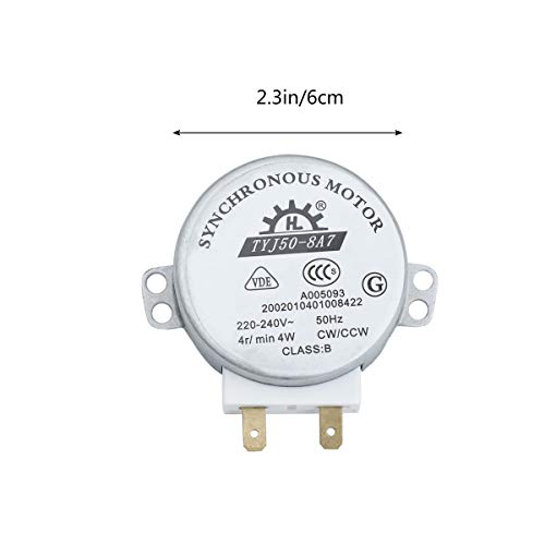 ROSENICE TYJ50-8A7 220V-240V 4 RPM 4W CWCCW horno microondas Turnable Motor sincrónico de CA