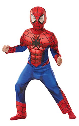 Rubie's Disfraz infantil de Spiderman de Marvel, de lujo, para niños de 3 a 4 años, altura de 104 cm