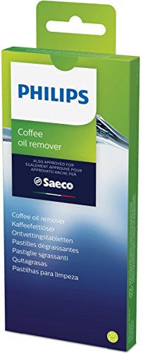 Saeco CA6704/10 Pastillas Quitagrasas para Cafeteras, pack de 6, Plástico, Verde