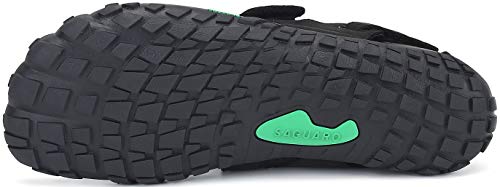 SAGUARO Unisexo Zapatos Trail Running Transpirables Ligero Hombres Zapatillas de Deportes Interior Exterior Mujeres Antideslizante Zapato de Aqua Playa Yoga Gimnasio Calzado, Negro 38