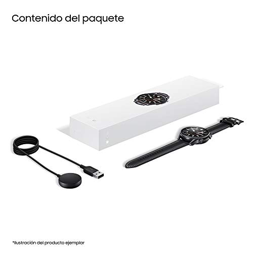 SAMSUNG Galaxy Watch3 - Smartwatch de 45mm, Bluetooth, Reloj inteligente Color Negro, Acero [Versión española] (SM-R840NZKAEUB)