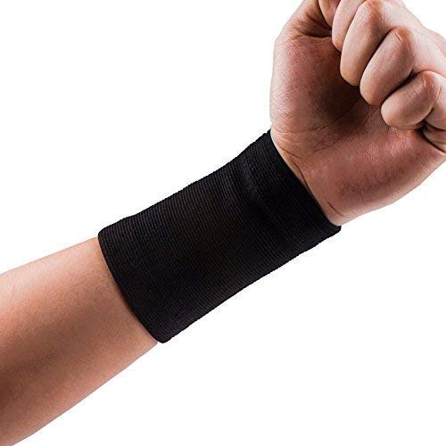 Senston Muñequeras de Compresión Deportes Banda Munequera Baloncesto Munequeras Tenis Wrist Wraps para Bádminton,Gimnasio,Ciclismo, Voleibol, Fútbol, Capacidad de absorción Ligera