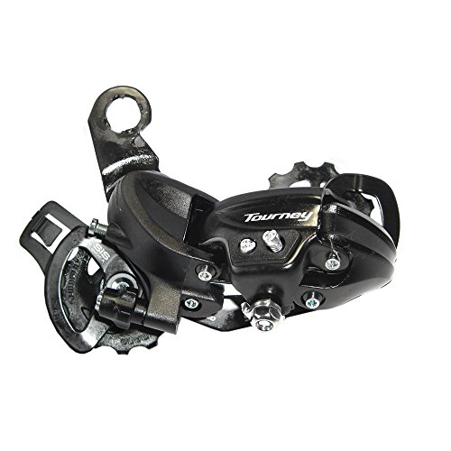 SHIMANO Cambio Trasero Tourney TY300 6/7V, con Pata, Unisex Adulto, Negro