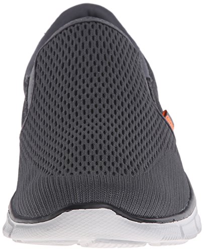 Skechers Equalizer-Double Play, Zapatillas de Deporte Exterior Hombre, Gris (CCOR Black Engineered Mesh/Trim), 47.5 EU