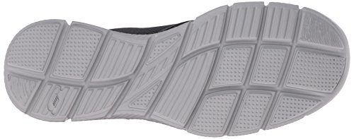 Skechers Equalizer-Double Play, Zapatillas de Deporte Exterior Hombre, Gris (CCOR Black Engineered Mesh/Trim), 47.5 EU