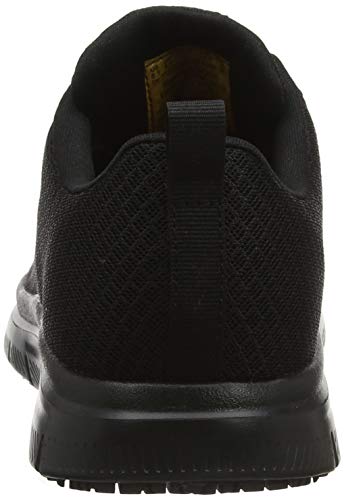 Skechers Flex Advantage-Bendon, Zapatillas Hombre, Negro (BLK Black Mesh/Water & Stain Repellent Treatment), 48.5 EU