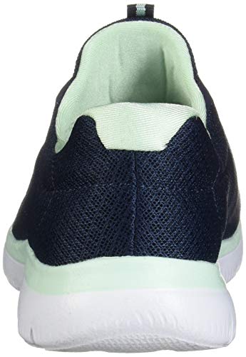 Skechers Summits, Zapatillas Deportivas Mujer, Azul Navy Aqua, 37 EU