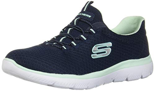 Skechers Summits, Zapatillas Deportivas Mujer, Azul Navy Aqua, 37 EU