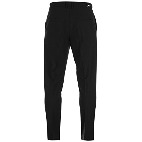 Slazenger Performance - Pantalones de golf para hombre (corte recto) Negro W32