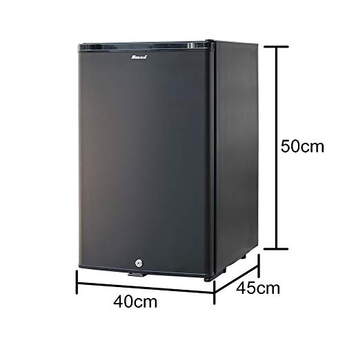 Smad 230V / 12V Refrigerador de Autocaravana con Cerradura, refrigerador silencioso de 2 vías para Furgoneta, Dormitorio, casa rodante de Ocio, Oficina, Hospital, Hotel, 30L