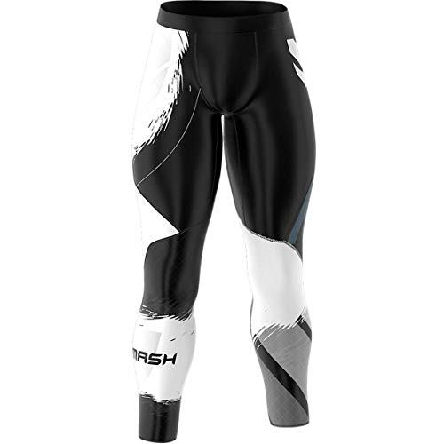 SMMASH Classic Deportivo Largo Leggins Hombre, Pantalones Largo Deporte Dombre por un Gimnasio de Yoga Corrientes, Material Transpirable y Antibacteriano, (M)