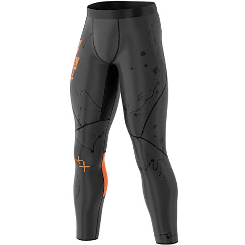 SMMASH Rundefeated Deportivo Largo Leggins Hombre, Pantalones Largo Deporte Dombre por un Gimnasio de Yoga Corrientes, Material Transpirable y Antibacteriano, Fabricada en la UE (L)