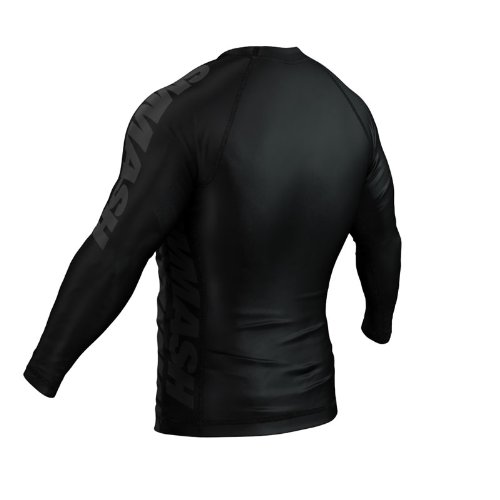 SMMASH Shadow Rashguard Hombre Manga Larga, Camisetas Hombre para MMA, Artes Marciales, Krav Maga, BJJ, K1, Karate, Material Transpirable y Antibacteriano, (S)