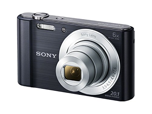 Sony DSC-W810 - Cámara compacta de 20.1 Mp (pantalla de 2.7", zoom óptico 6x, estabilizador digital), negro