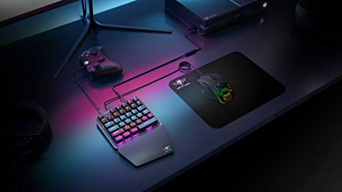 SPIRIT OF GAMER – Xpert G700 – Combo Rgb Teclado + Raton Para Consolas Ps4, Xbox One, Switch Y Pc - Teglado Mecanico Single Hand – Raton 7 Botones 3200 Dpi