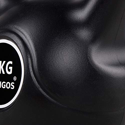 Springos - Pesa rusa de 4 kg, para levantamiento de pesas, equipo deportivo para fitness, desarrollo muscular y entrenamiento de fuerza, Negro 2 kg