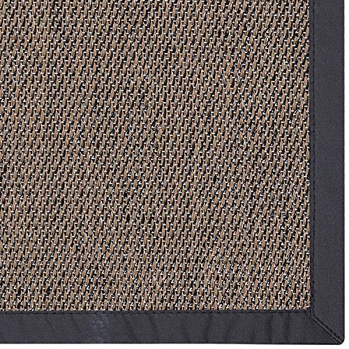 STORESDECO Alfombra vinílica Deblon con Ribete – Alfombra de PVC Antideslizante y Resistente, Ideal para salón, Cocina, baño… (120cm x 180cm, Marrón Oscuro) ¡Más Medidas y Colores!