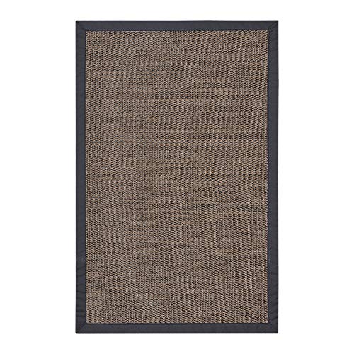 STORESDECO Alfombra vinílica Deblon con Ribete – Alfombra de PVC Antideslizante y Resistente, Ideal para salón, Cocina, baño… (120cm x 180cm, Marrón Oscuro) ¡Más Medidas y Colores!