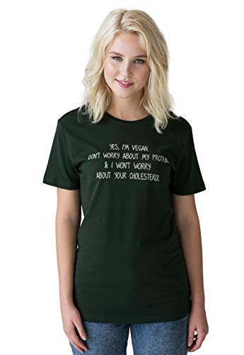 Strand Clothing Playera Vegana con proteína Vegetal, algodón orgánico para Hombre y Mujer Verde Verde M