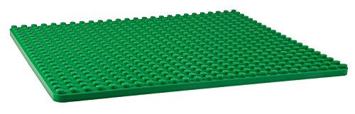 Strictly Briks Base apilable para Construir - Compatible con Todas Las Grandes Marcas - Tacos Grandes - 41,28 x 34,93 cm - Verde