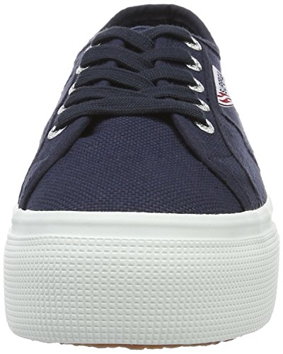 Superga 2790acotw Linea Up and Down, Zapatillas de Gimnasia Mujer, Azul (Navy-FWhite F43), 39 EU