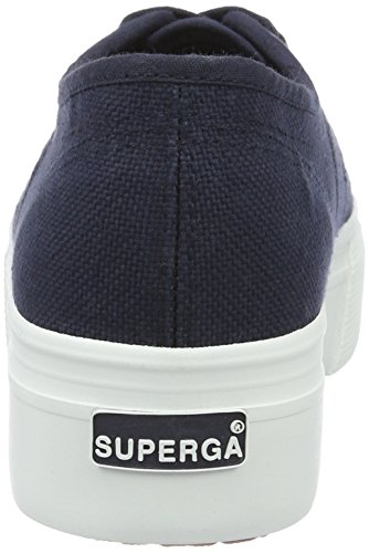 Superga 2790acotw Linea Up and Down, Zapatillas de Gimnasia Mujer, Azul (Navy-FWhite F43), 39 EU