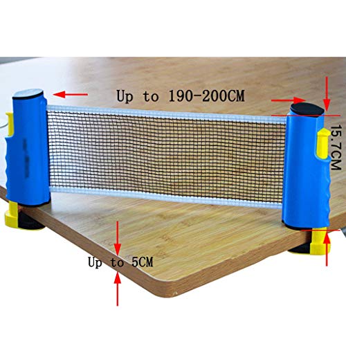 Table lamptu Redes y Postes de Ping Pong Portátil Marco de la Red Net Frame Frame libremente retráctil Mesa de Ping Pong Neto (Color : B)