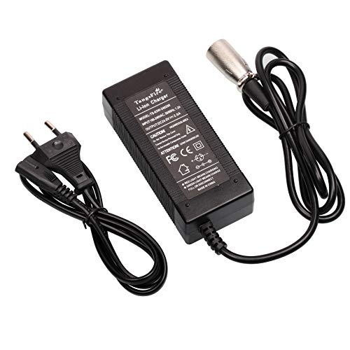 TangsFire Cargador de batería de Plomo-ácido 24V 2A para Scooter eléctrico, Bicicleta eléctrica, Silla de Ruedas, Carrito de Golf (Conector XLRM)