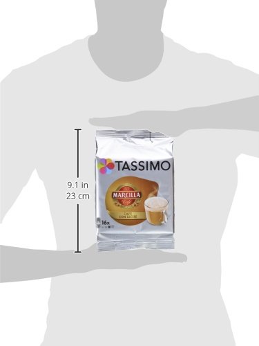 TASSIMO Marcilla Café con Leche - 5 paquetes de 16 cápsulas: Total 80 unidades