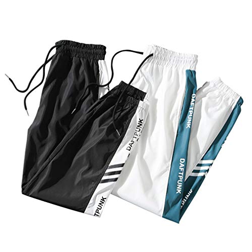 Tasty Life Pantalones De Chándal De Hip-Hop Unisex, Pantalones De Jogging Deportivos Casuales para Hombres, Ropa De Calle Urbana para Adolescentes Y Niños Pequeños, Elegantes Pantalone(L,Black)