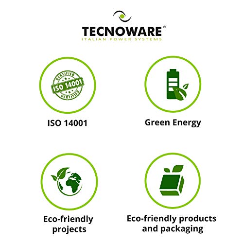 Tecnoware UPS ERA PLUS 900 Sistemas de Alimentación Ininterrumpida - 2 salidas Schuko - Autonomía hasta 13 min con 1 PC o 50 min con Modem Router - Potencia 900 VA