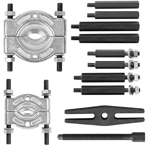 TecTake 12 Piezas Extractor para COJINETES Separador DE RODAMIENTOS Engranajes + MALETIN