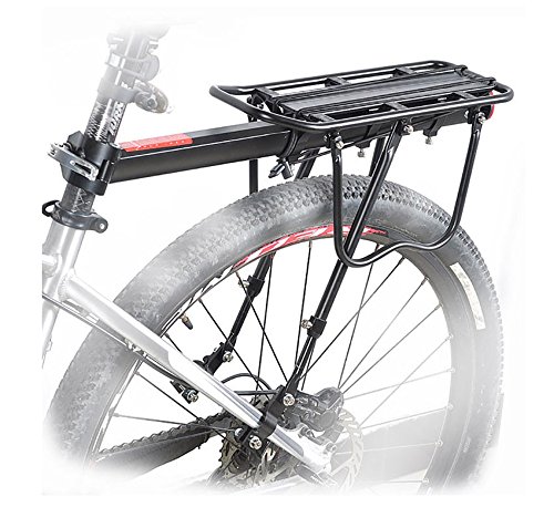 ThreeH Bicicleta Trasera Rack Aluminio Ciclismo Ajustable portaequipajes con Reflector BK43