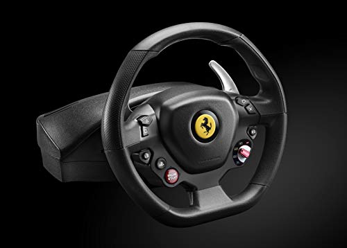 Thrustmaster - T80 RW FERRARI 488 GTB - Volante para PS4 / PC - Licencia oficial Ferrari - incluye pedales