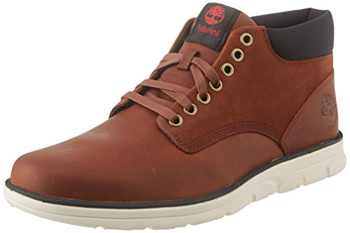 Timberland Bradstreet Leather Sensorflex', Botas Chukka Hombre, Marrón MD Brown Full Grain, 43 EU