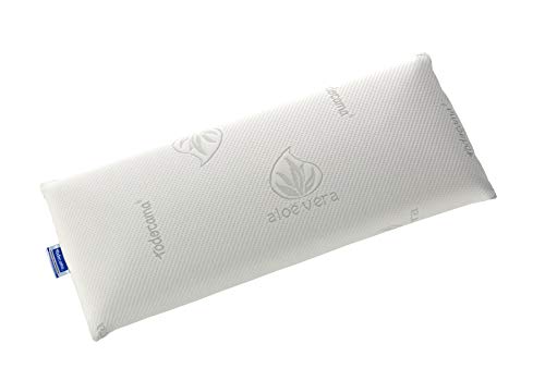 Todocama - Almohada viscoelástica, 135 cm núcleo Compacto. Doble Funda con Cremallera. Tejido Aloe Vera. Termorregulable adaptabilidad al Cuello.