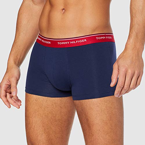 Tommy Hilfiger 3p Trunk Bóxer, Multicolor (Multi/Peacoat 904), Large (Pack de 3) para Hombre