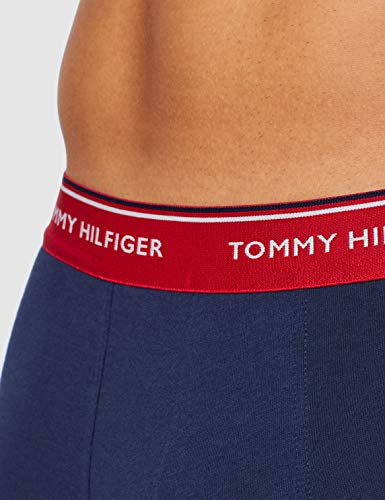 Tommy Hilfiger 3p Trunk Bóxer, Multicolor (Multi/Peacoat 904), Medium (Pack de 3) para Hombre