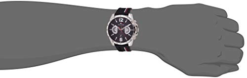 Tommy Hilfiger Reloj Multiesfera para Hombre de Cuarzo con Correa en Silicona 1791473