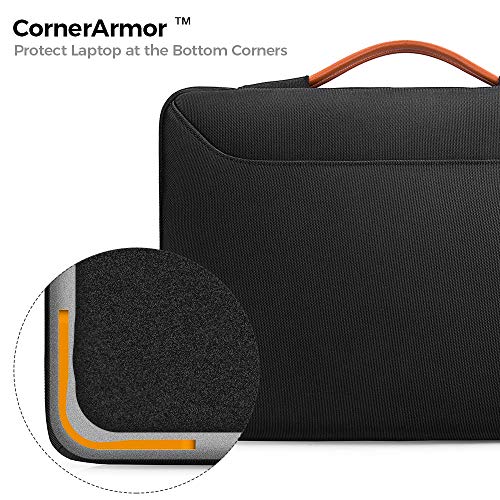 tomtoc Maletín Portátil para 15" MacBook Pro con Touch Bar 2016-2019 A1990 A1707, 14" ThinkPad T-Series, X1 Yoga, Funda Protectora con Bolsillo de Accesorio para 14 Chromebook, Impermeable