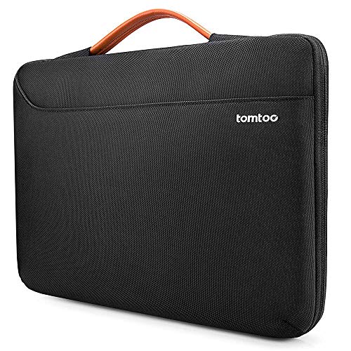 tomtoc Maletín Portátil para 15" MacBook Pro con Touch Bar 2016-2019 A1990 A1707, 14" ThinkPad T-Series, X1 Yoga, Funda Protectora con Bolsillo de Accesorio para 14 Chromebook, Impermeable