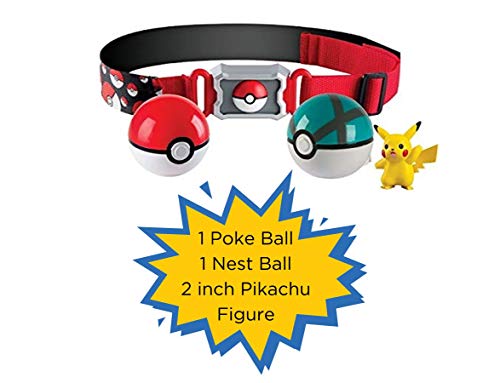 TOMY Pokémon - "Cinturón de Poké Balls con Poké Balls" para jugar y coleccionar, a partir de 4 años, surtido: modelos/colores aleatorios