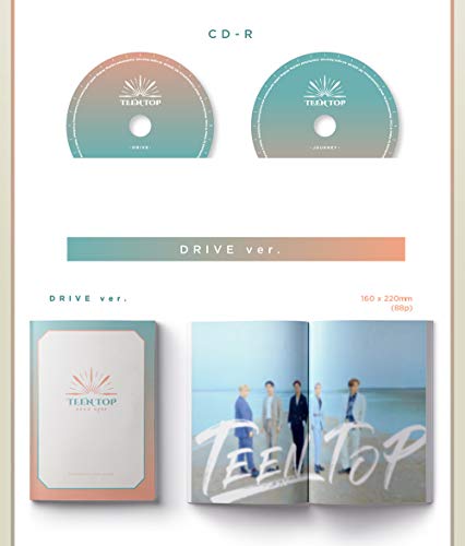 Top Media Dear.N9NE Journey - Camiseta de Manga Larga (9th Mini Album) CD+88p Photobook+Clear Photocard+1Photo Seal+Folded Poster