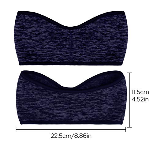 TOYMIS Stretchy Winter Headband Térmico Diadema Invierno Calentador de Orejas para Hombres Mujeres Corriendo Deportes (Azul Oscuro)